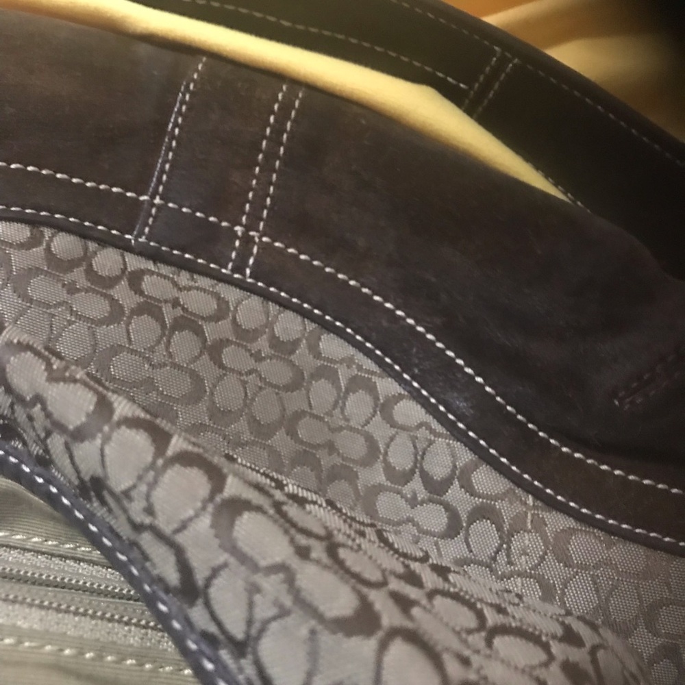 Coach Brown Signature Canvas Crossbody with Dark Trim - Picture 7 of 8